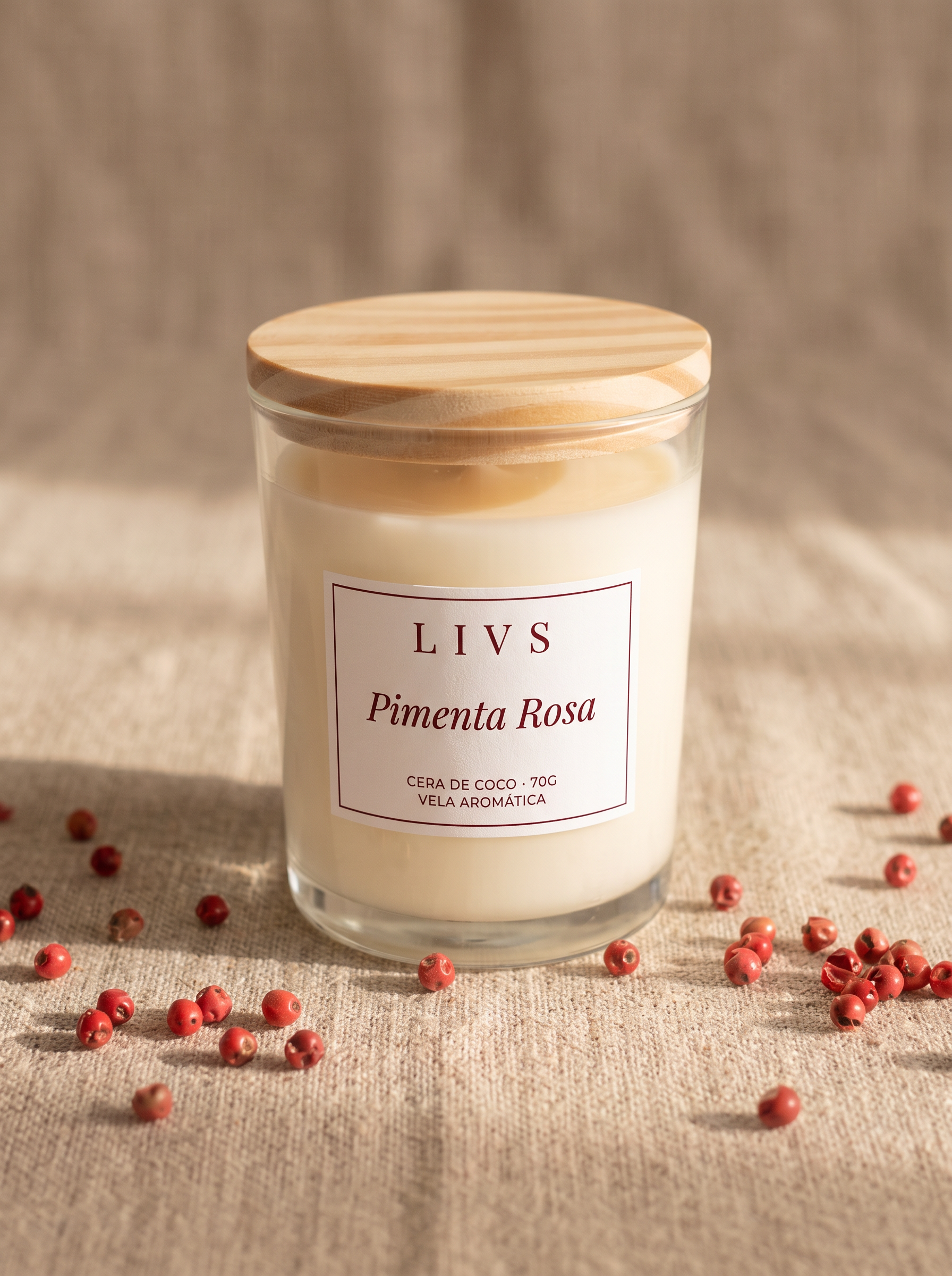 Vela LIVS Pimenta Rosa